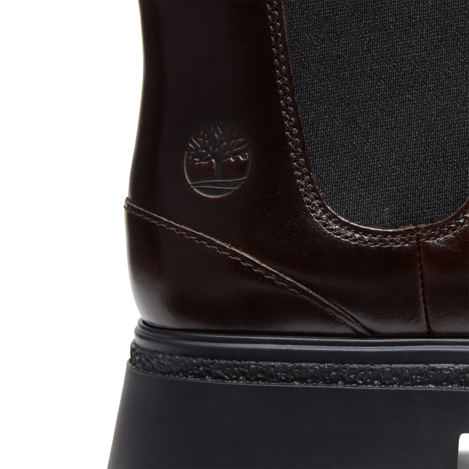 Cambria Valley Mid Chelsea Boot Dark Brown Full Grain