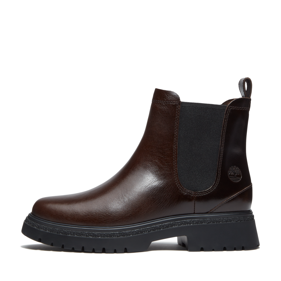 Cambria Valley Mid Chelsea Boot Dark Brown Full Grain