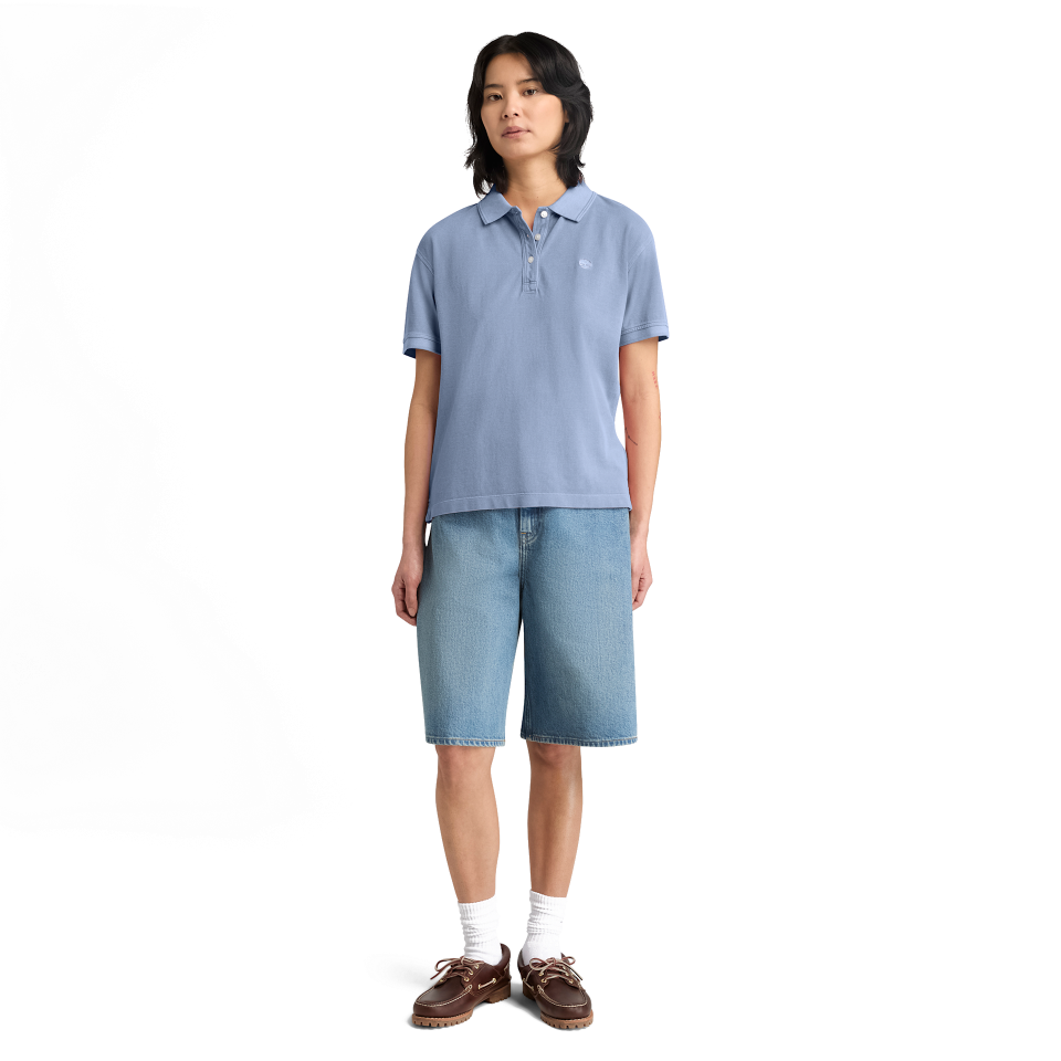 Short Sleeve Pique Polo GD STONE WASH