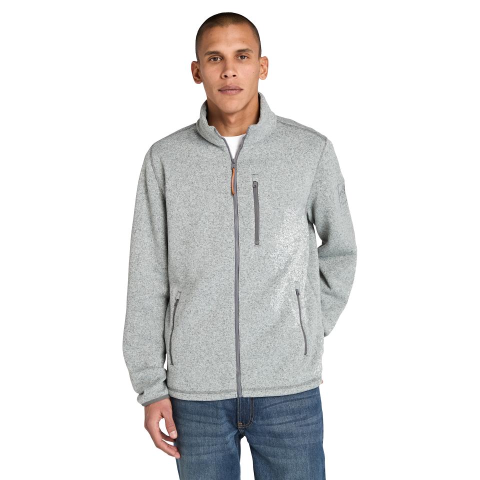 Melange Fleece Jacket Medium Grey Heather