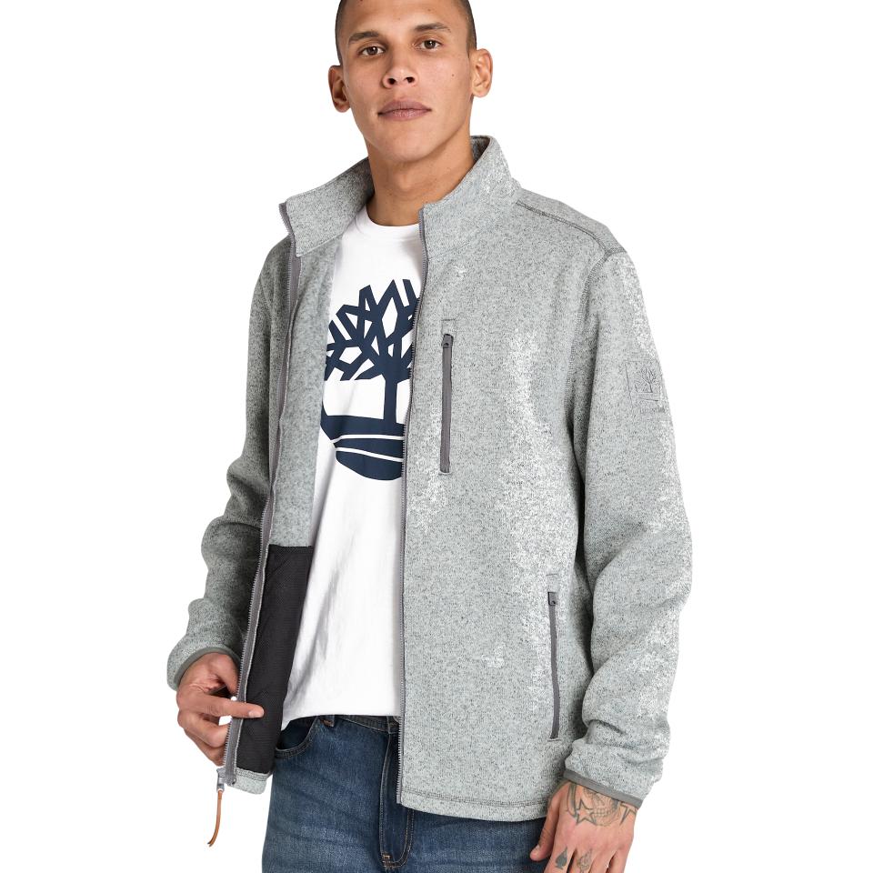 Melange Fleece Jacket Medium Grey Heather