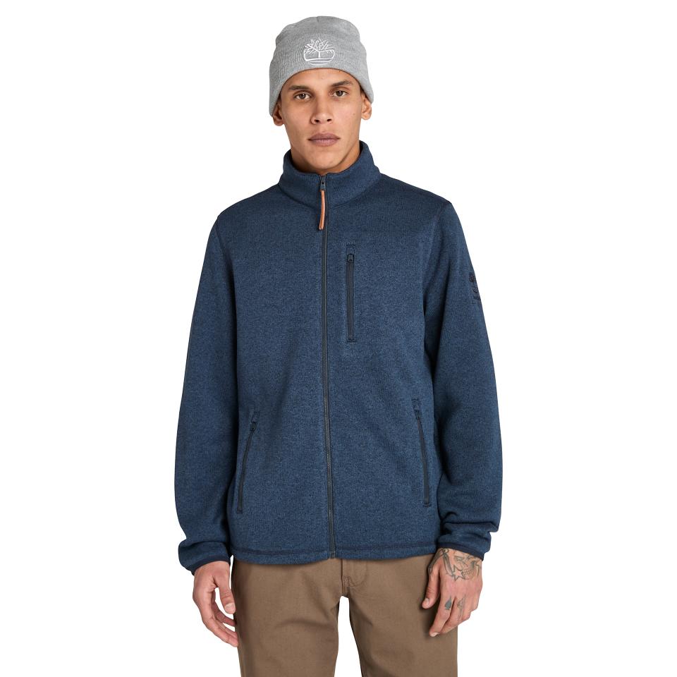 Melange Fleece Jacket Dark Sapphire Heather