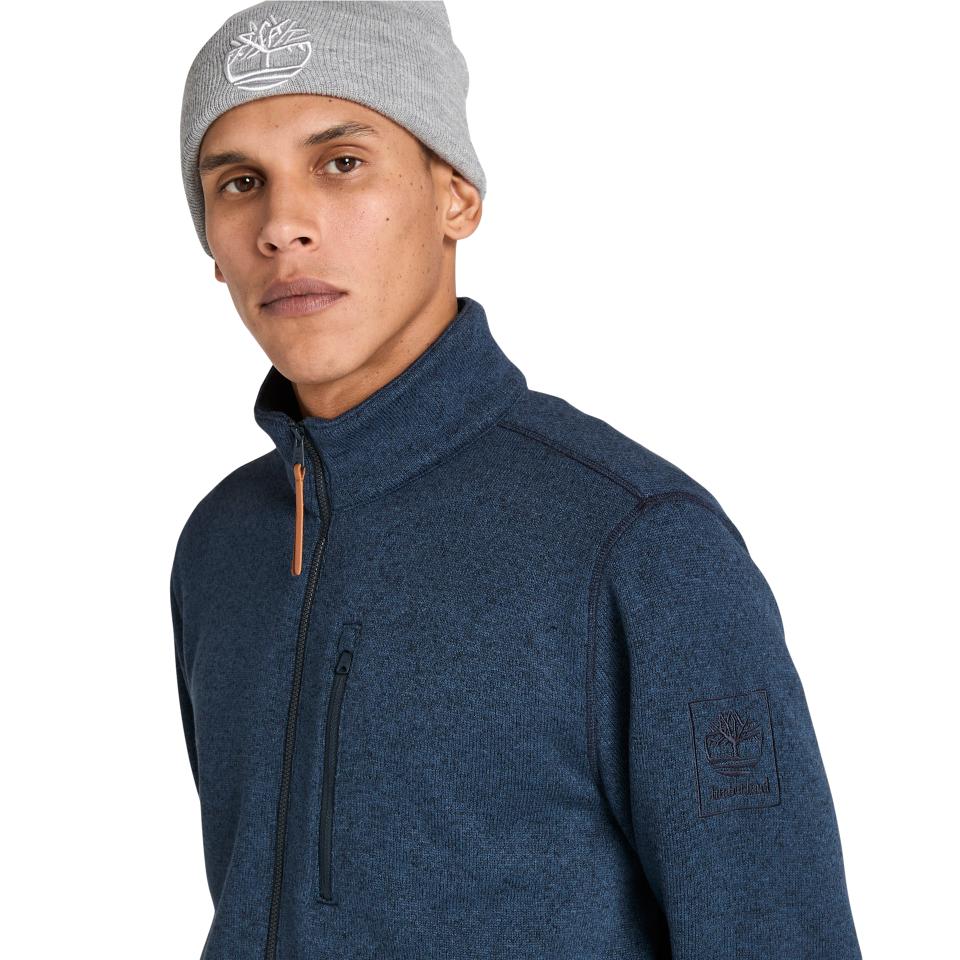 Melange Fleece Jacket Dark Sapphire Heather