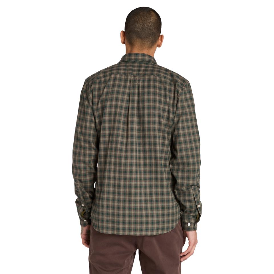 Solucell Gingham Shirt Leaf Green Yd
