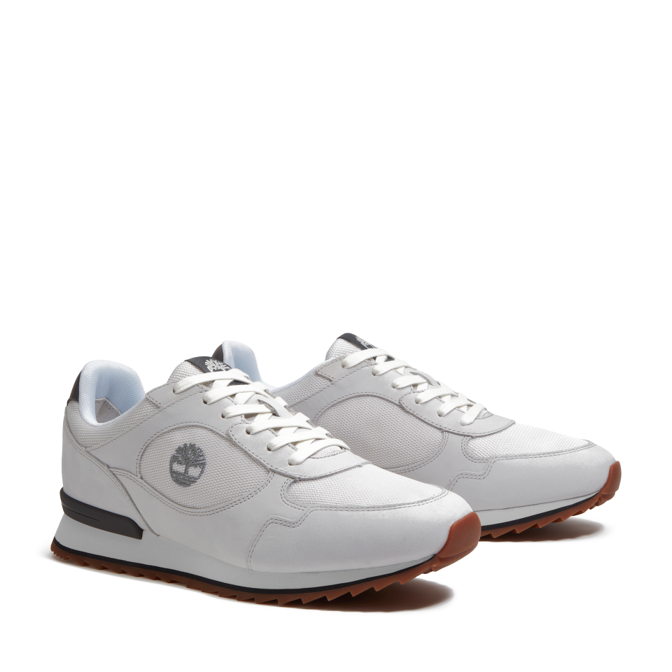 Scout Essential Low Lace Up Sneaker Lt Grey Nubuck W White