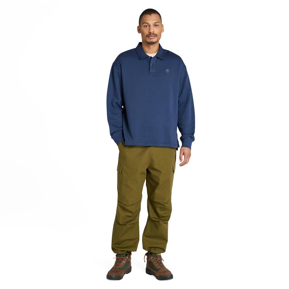 Polo Sweatshirt Peacoat