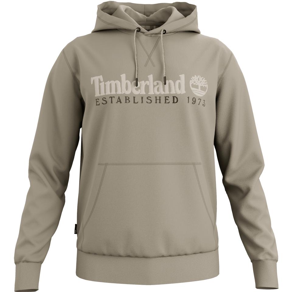 Established 1973 Embroidered Logo Loopback Hoodie Island Fossil