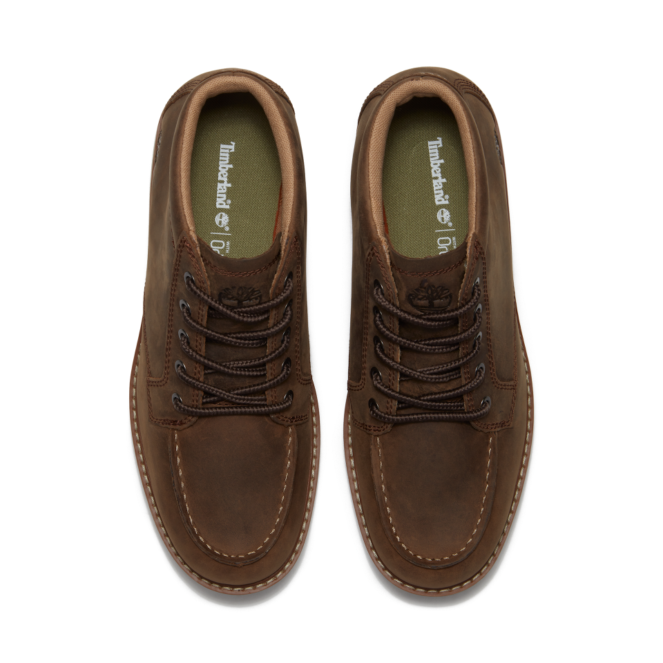 Redwood Edge Essntl Mid Lace Up Chukka Boot Dark Brown Full Grain