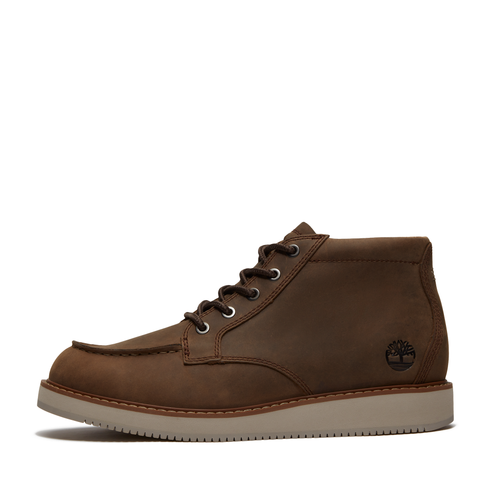 Redwood Edge Essntl Mid Lace Up Chukka Boot Dark Brown Full Grain