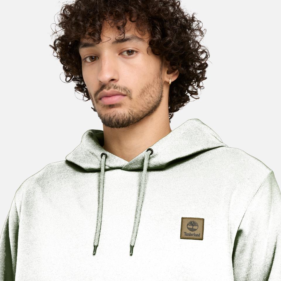 Woven Badge (Bb) Hoodie Black Forest Green