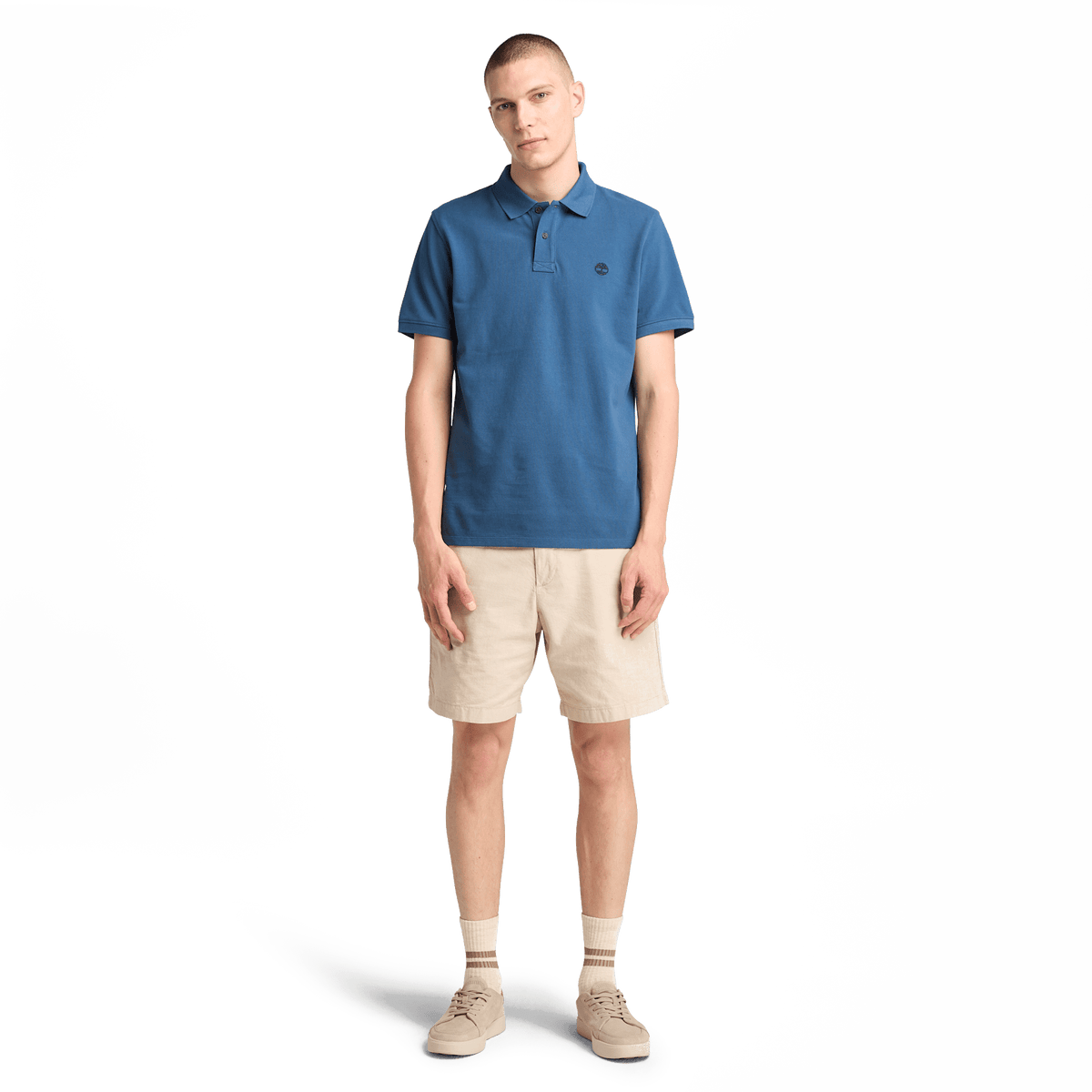 Millers River Pique Short Sleeve Polo Dark Denim