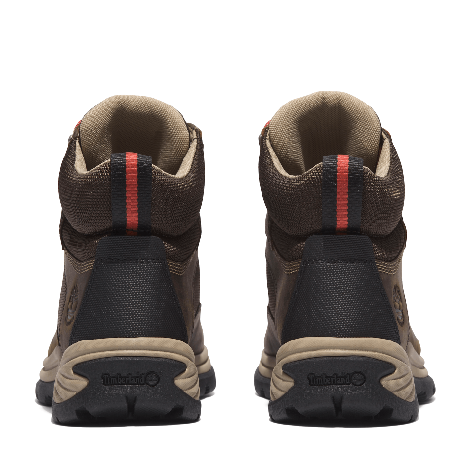 White Ledge Mid Lace Up Waterproof Hiking Boot Chocolate Brown
