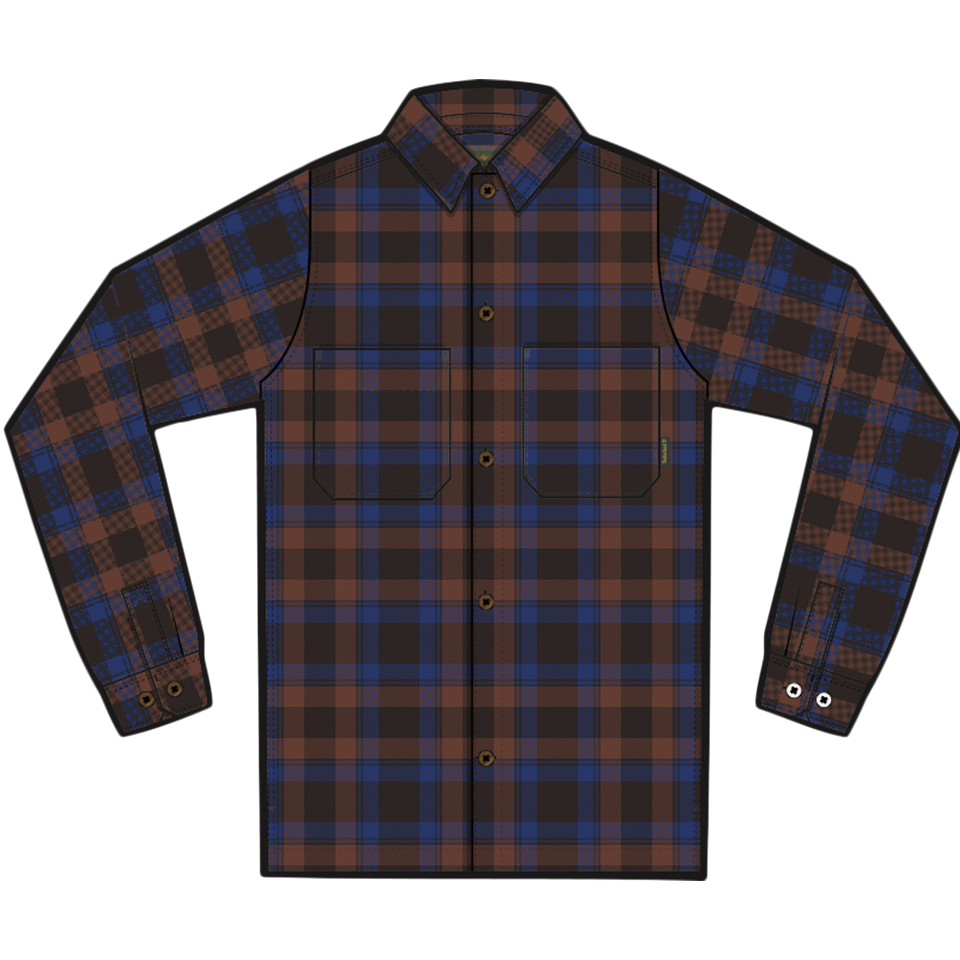 Heavy Flannel Check Shirt Mole Yd
