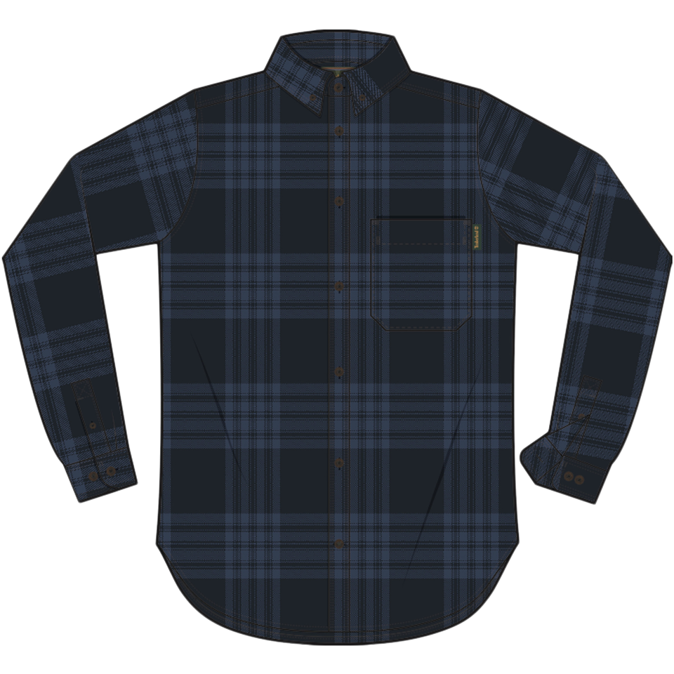 Twill House Check Shirt Dark Sapphire Yd