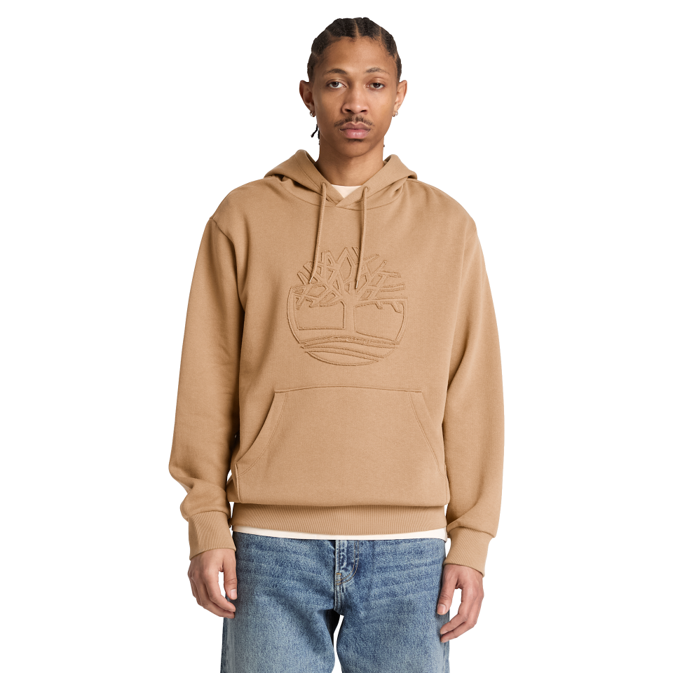 Wareham Tree Logo Patch Bb Hoodie Tannin