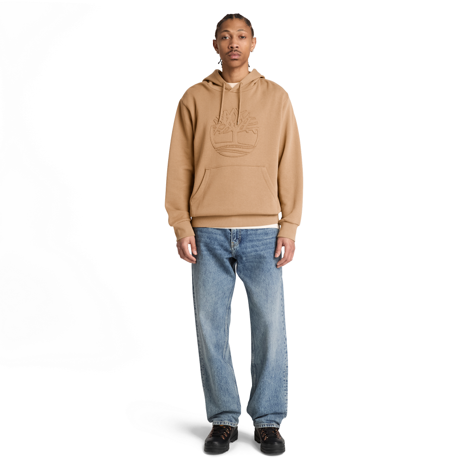 Wareham Tree Logo Patch Bb Hoodie Tannin