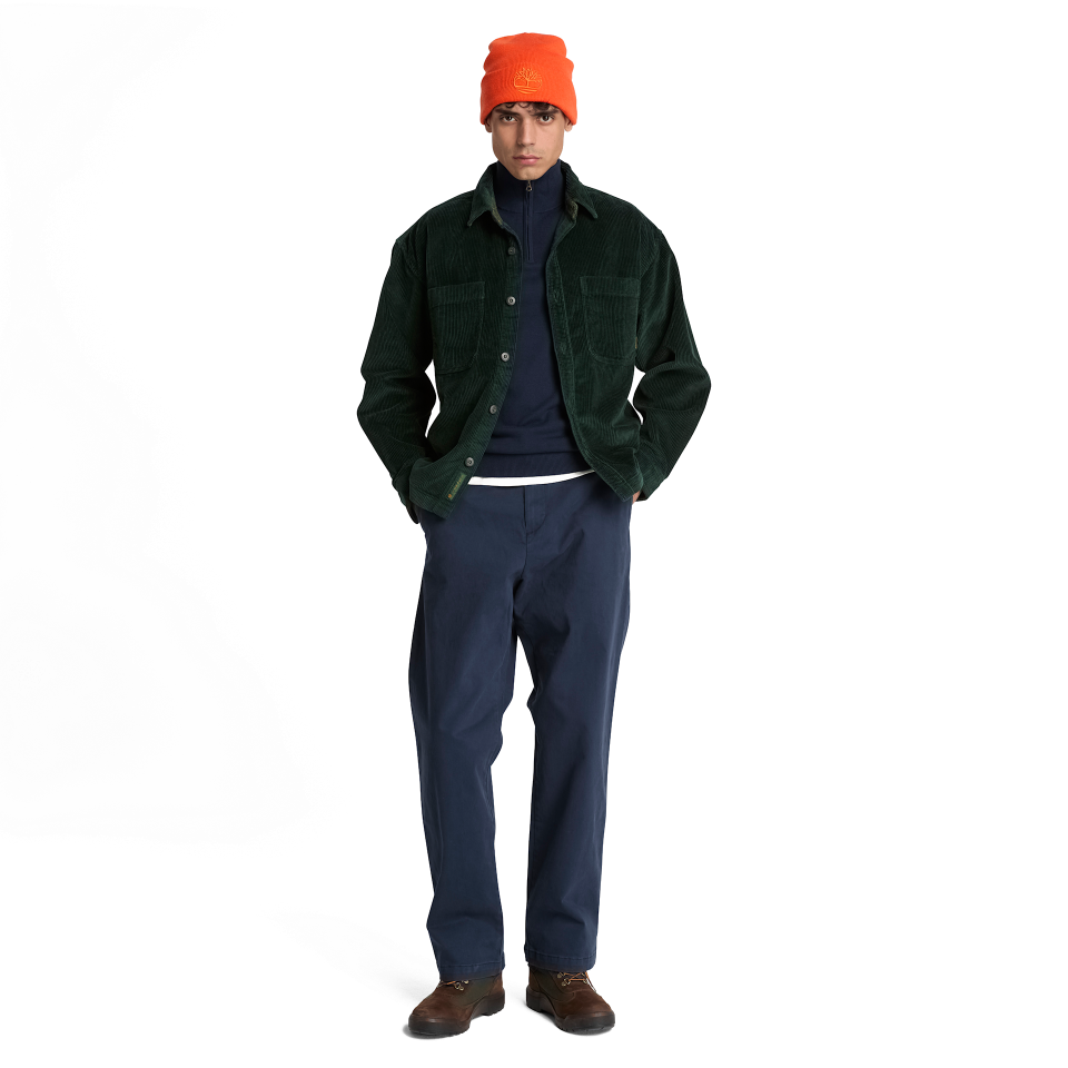Oyster River Cotton 1/4 Zip Sweater Dark Sapphire
