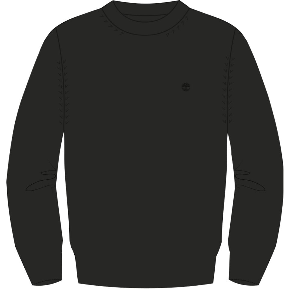 Oyster River Cotton Crewneck Sweater Black