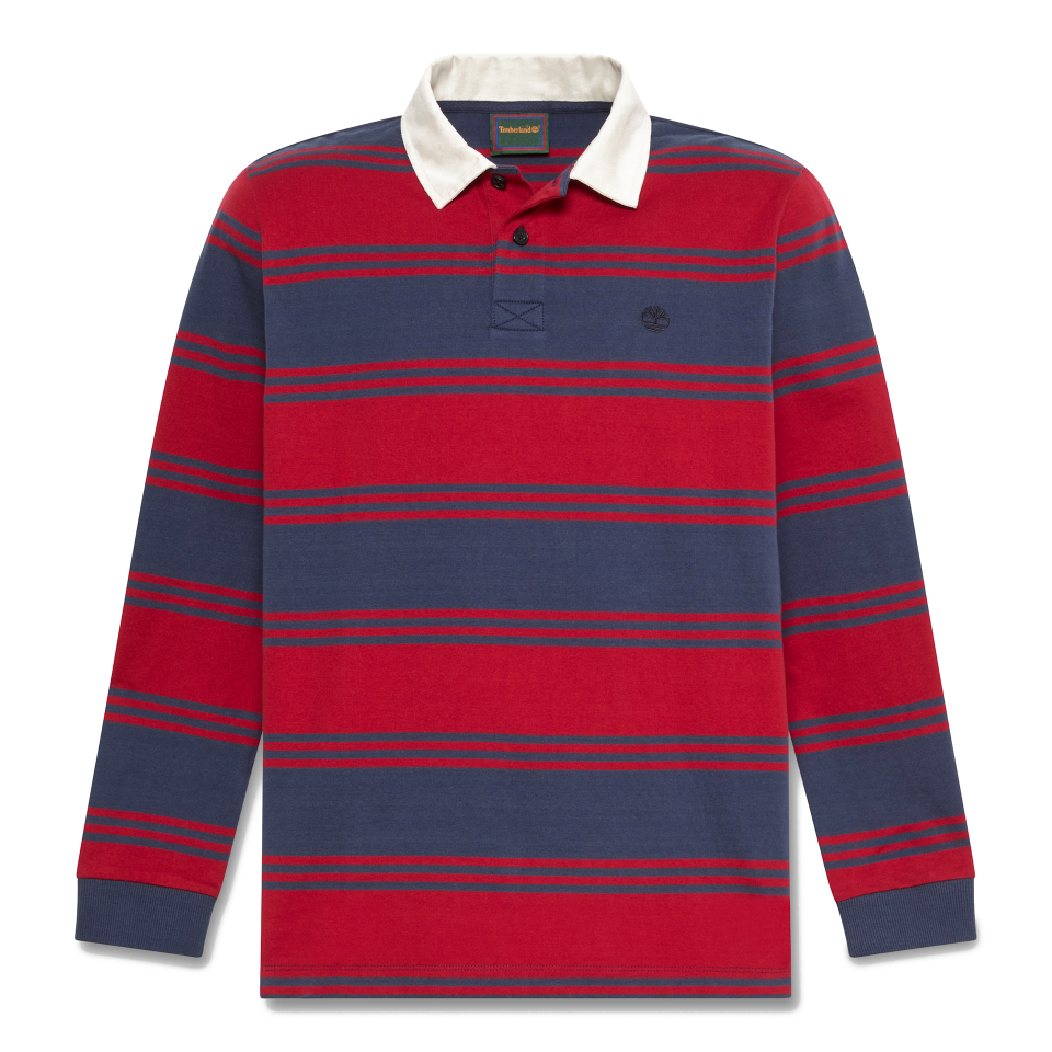 Rugby Ls Polo Mood Indigo/Rhythmic Red