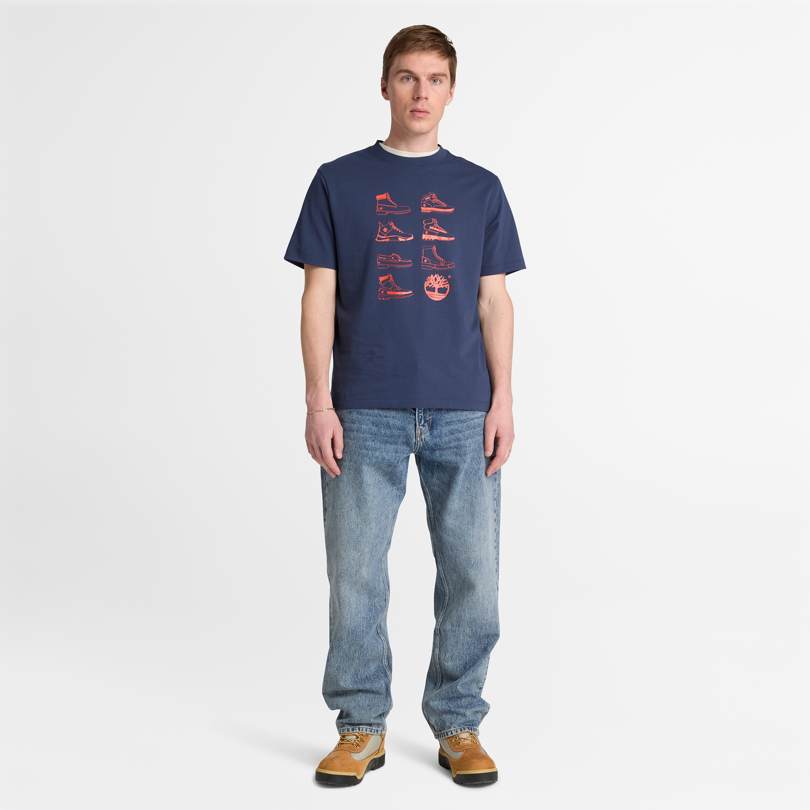 Iconic Footwear Ss Graphic Tee Mood Indigo
