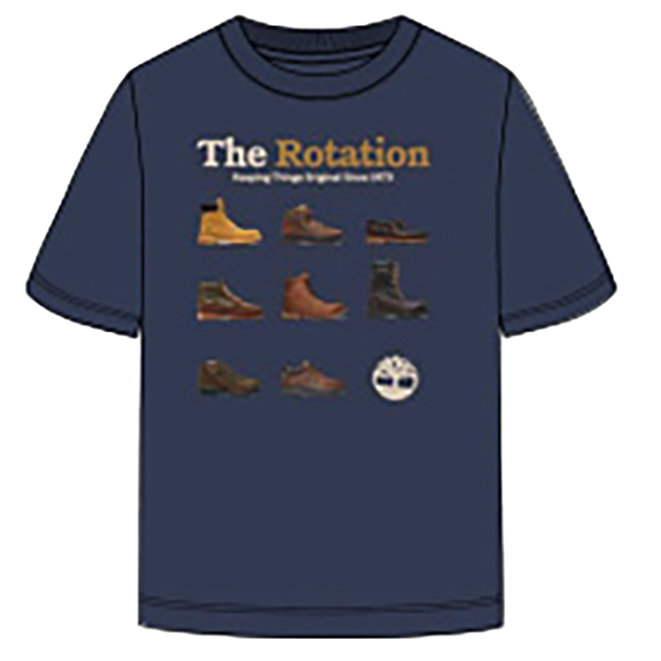 Iconic Footwear Ss Graphic Tee Mood Indigo