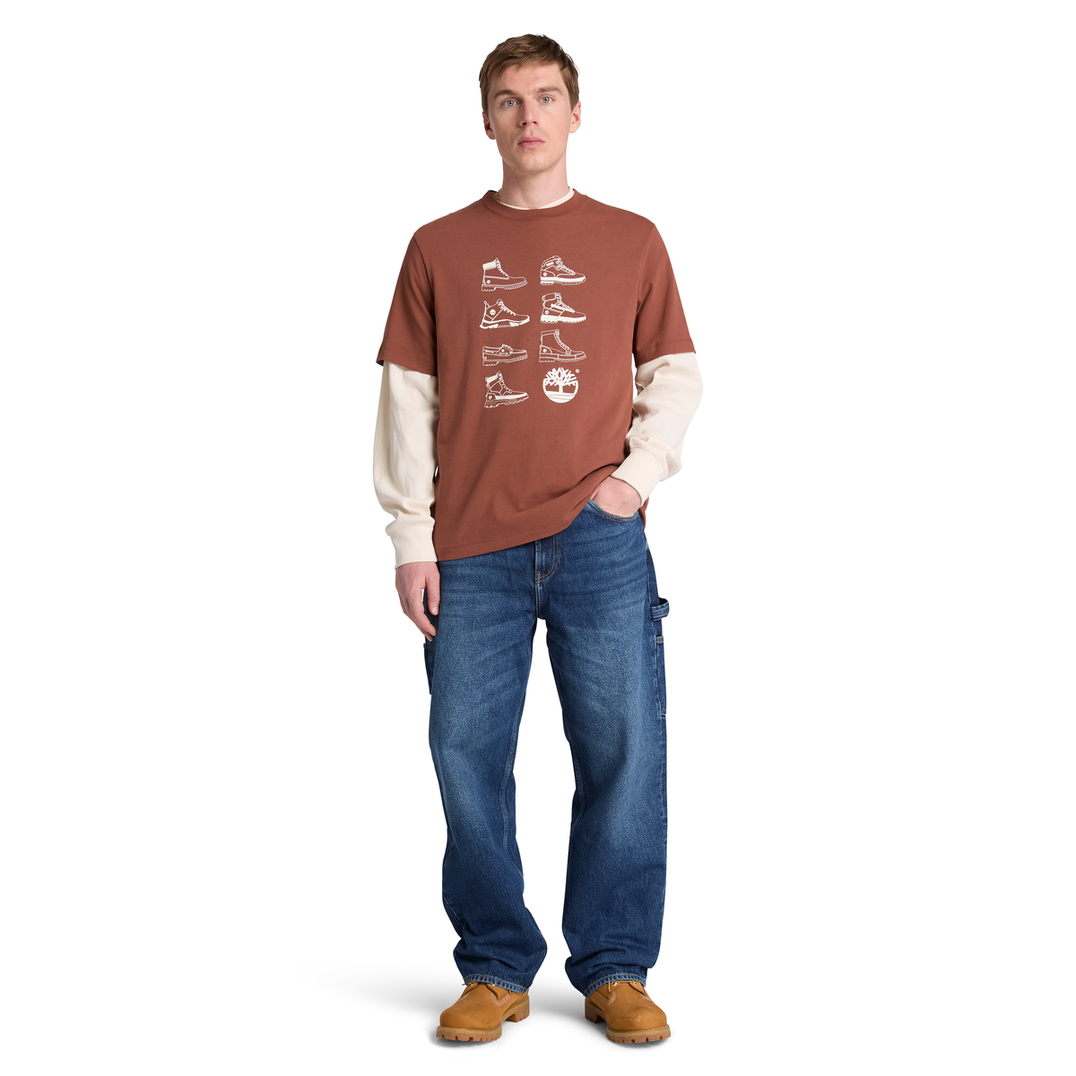 Iconic Footwear Ss Graphic Tee Brownout