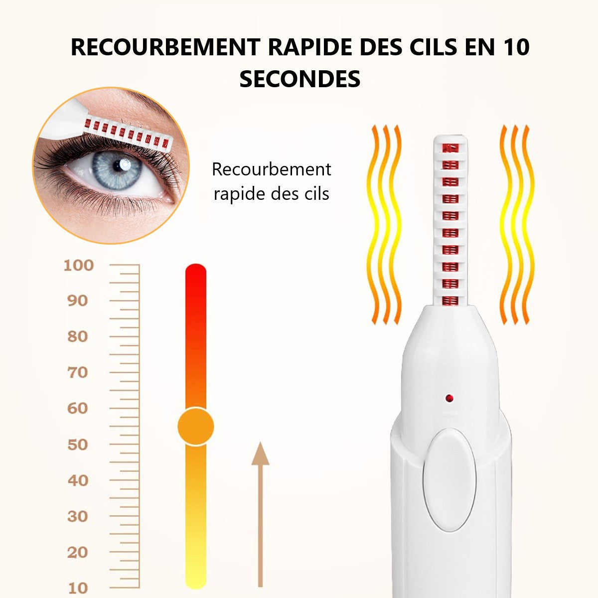 Verwarmde Wimperkruller - Wit