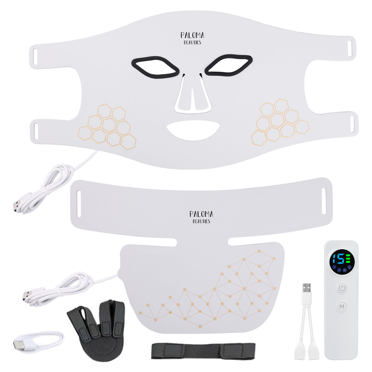 Masque Led Visage Et Cou Luminotherapie - Blanc