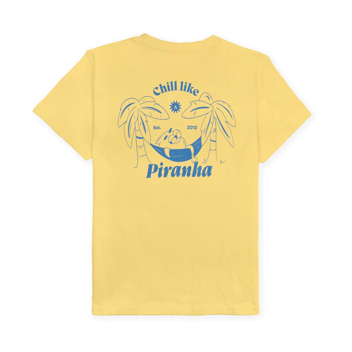 T-shirt van 100% biologisch katoen BILLY - Geel, Billy-print