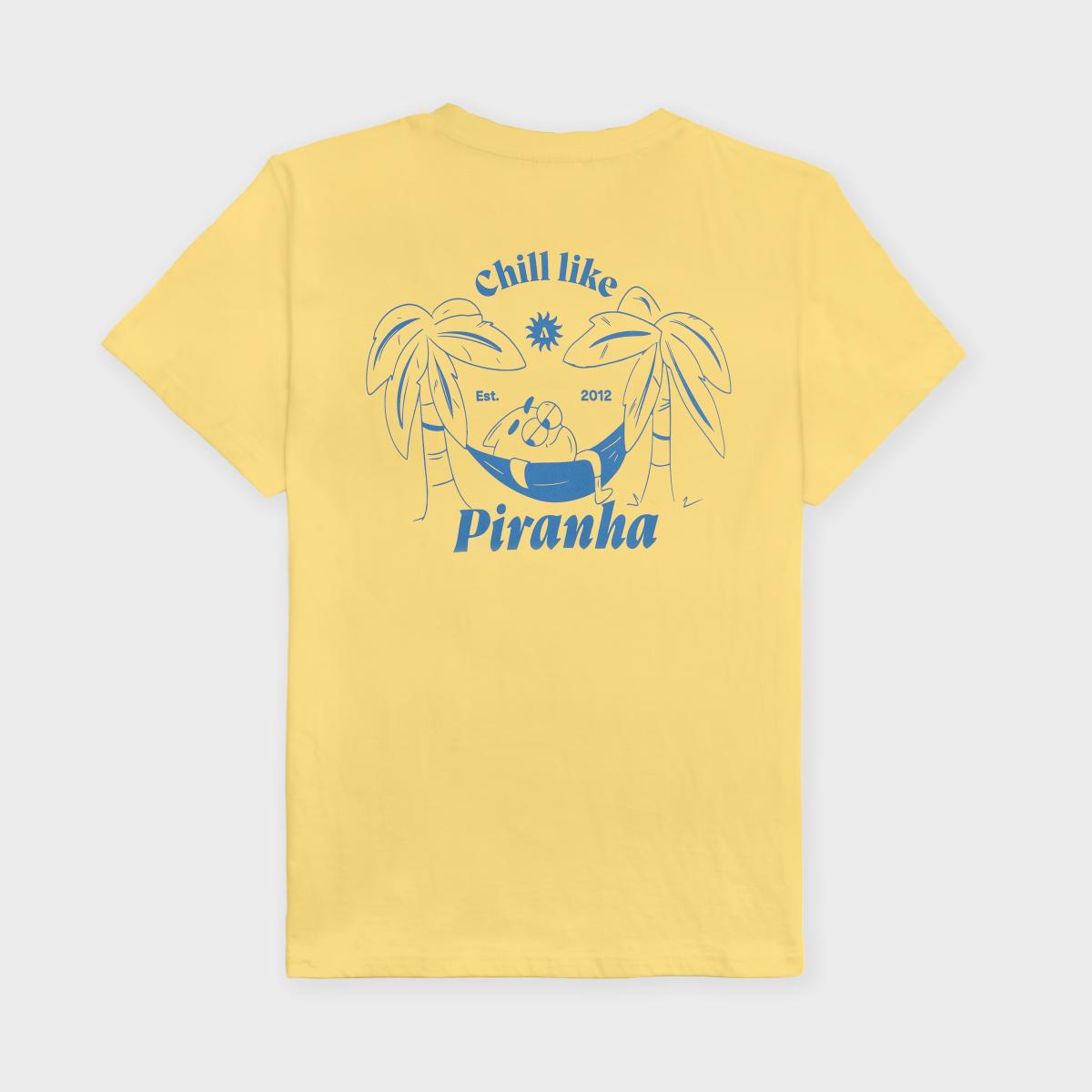T-shirt van 100% biologisch katoen BILLY - Geel, Billy-print