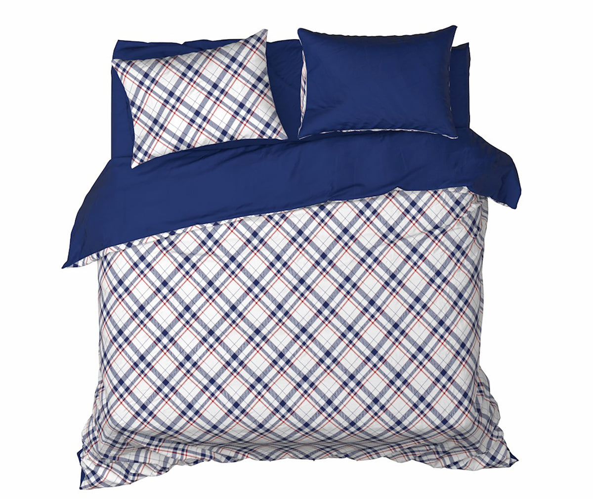 TANGLE Collectie - Tartan Blue Indigo