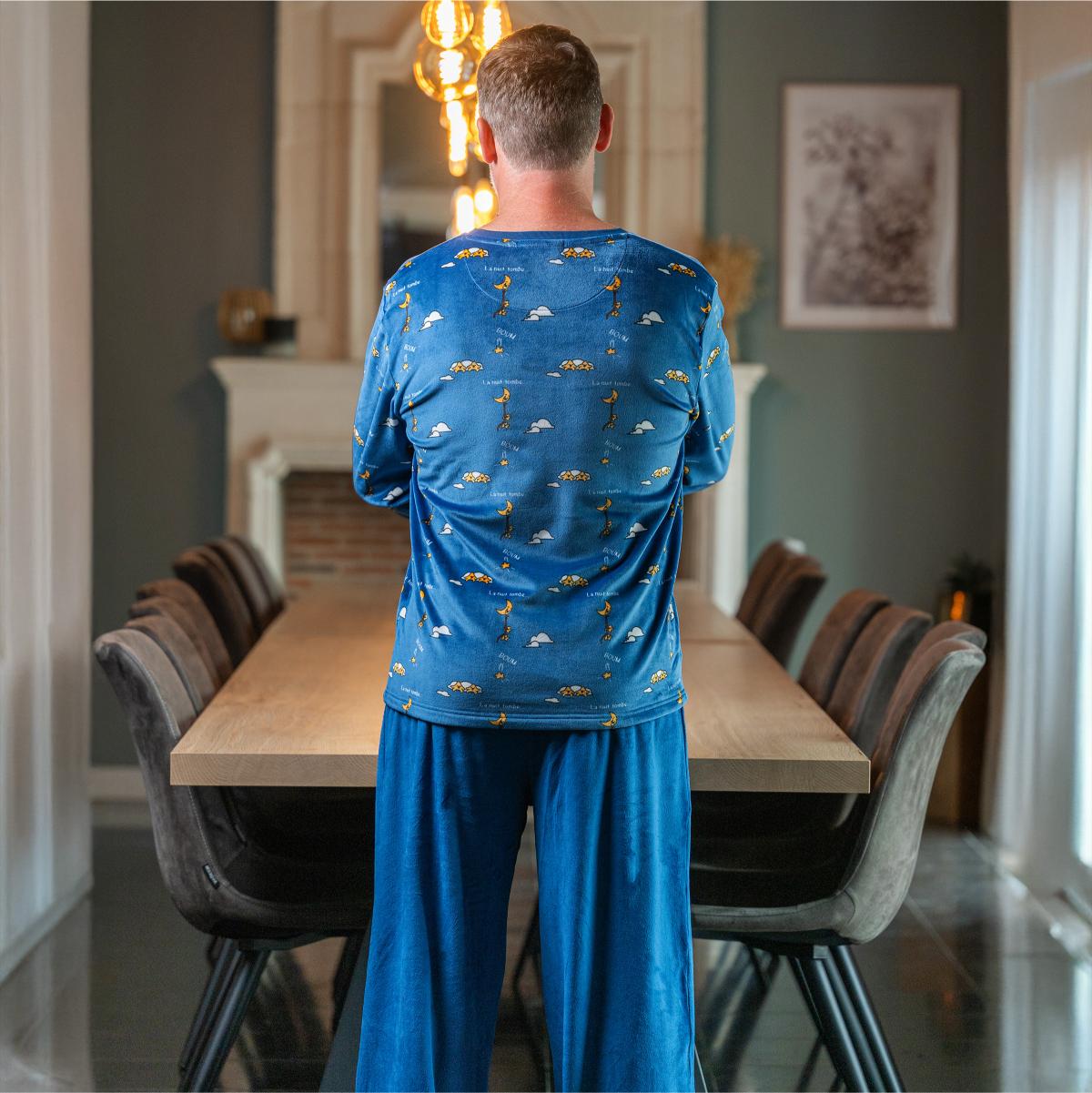 Pyjama polaire - Homme - Bleu Nuit