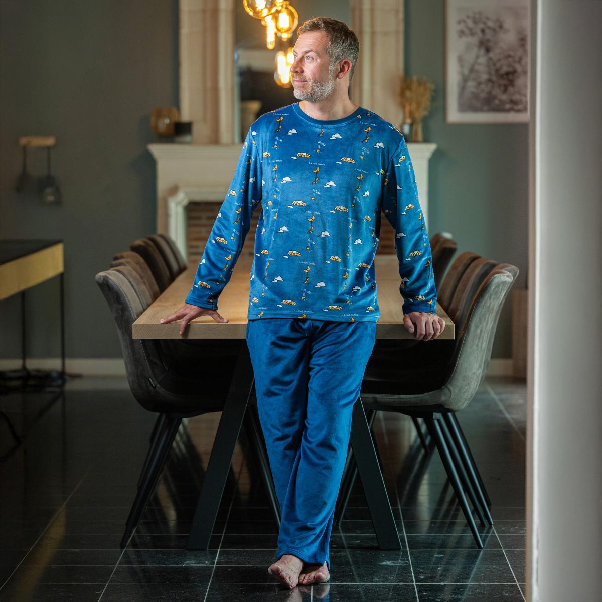 Pyjama polaire - Homme - Bleu Nuit