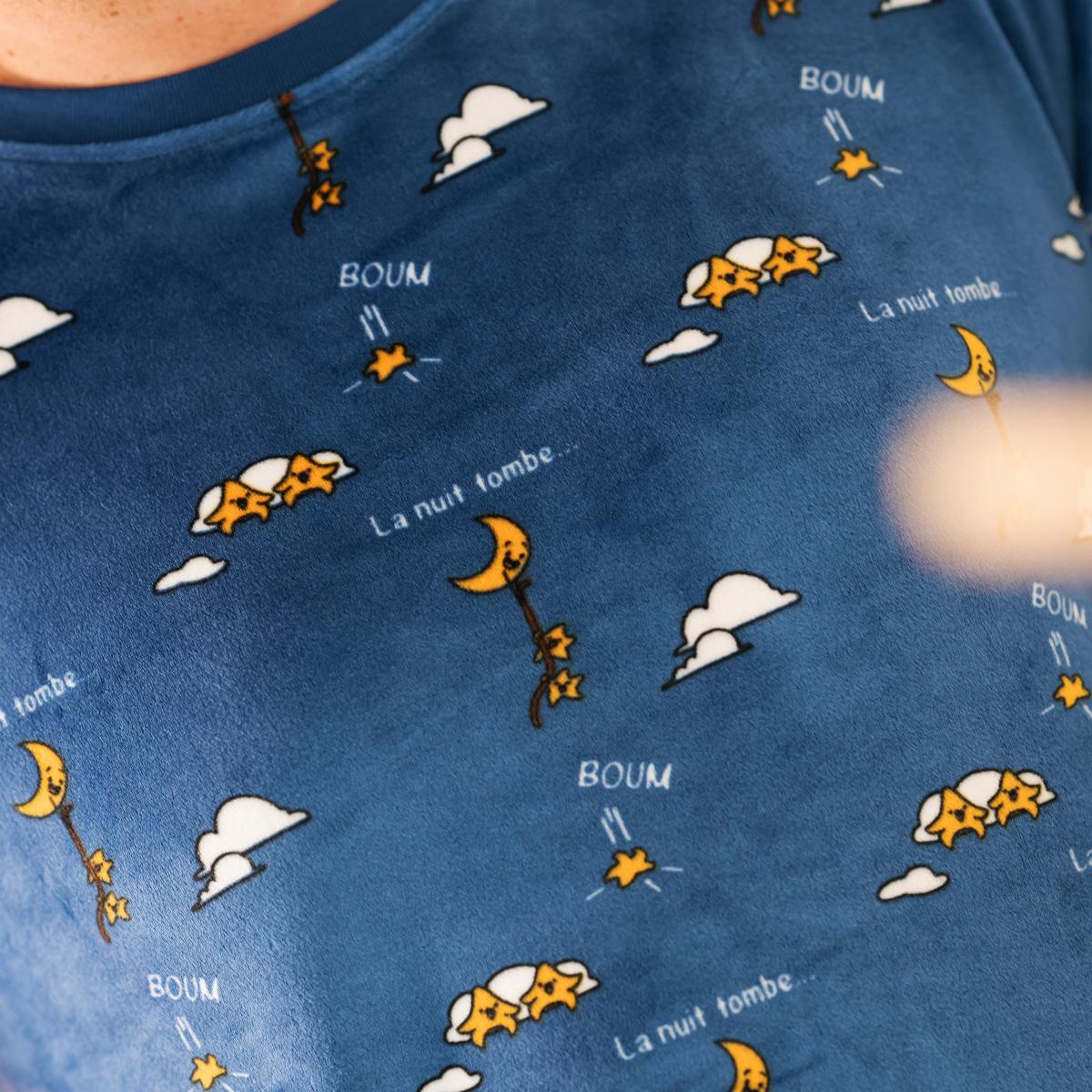 Pyjama polaire - Homme - Bleu Nuit