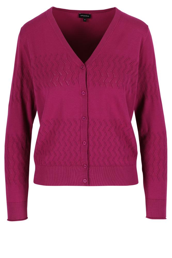 Mayerline - Cardigan Maille - Abelinda - Festival Fuchsia