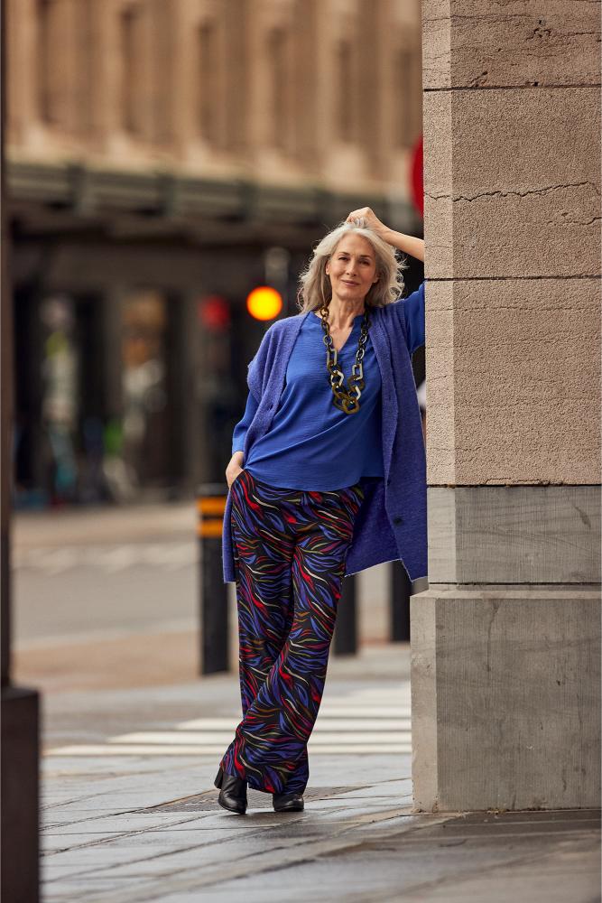 Mayerline - Gebreid Vest - Adelcia - Dazzling Blue