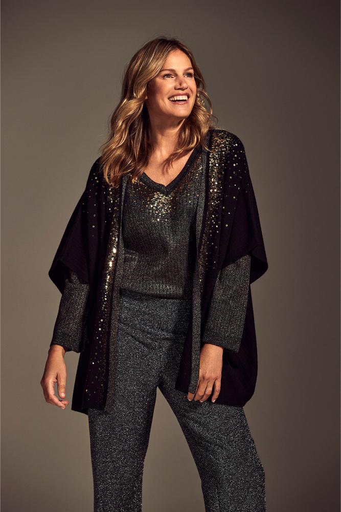 Mayerline - Gebreid Vest - Altamira - Black Beauty