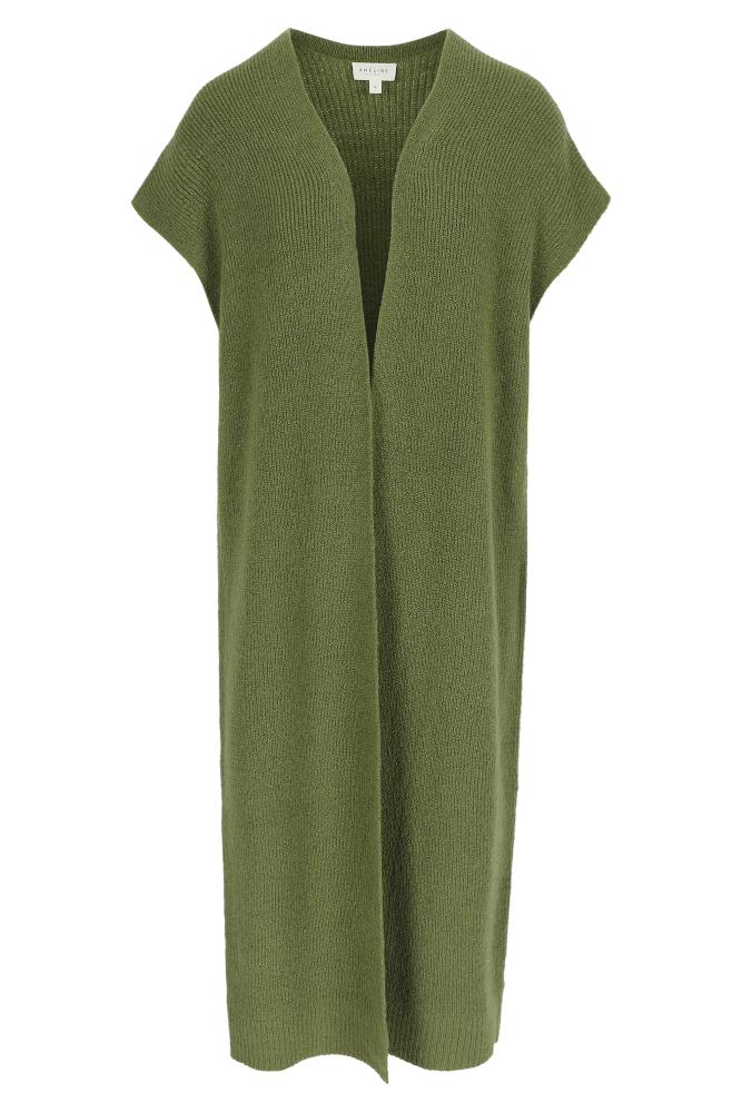 Améline - Gebreid Vest - Augustine - Martini Olive