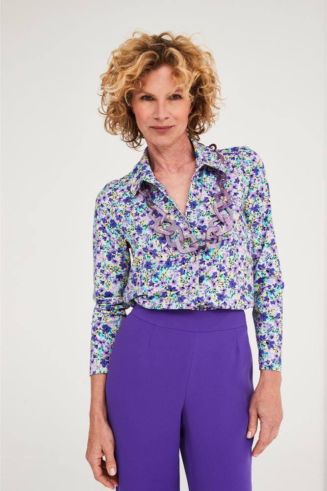 Mayerline - Jersey Blouse - Jackie - Blue Atoll