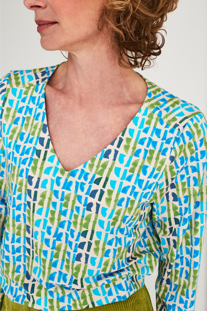 Mayerline - Jersey Blouse - Jedo - Blue Atoll