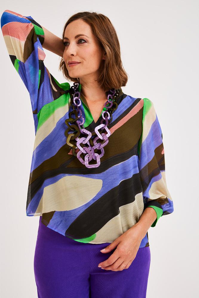 Améline - Blouse - Joheri - Green Flash