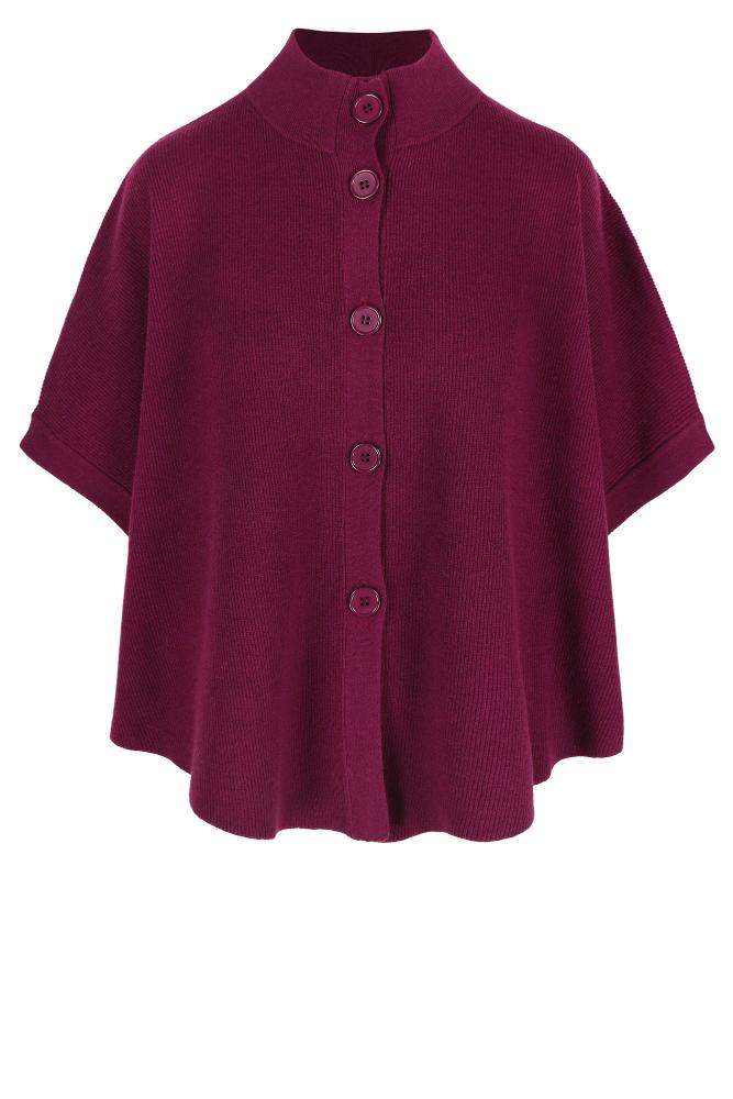 Mayerline - Gebreide Cape - Astro - Magenta Purple