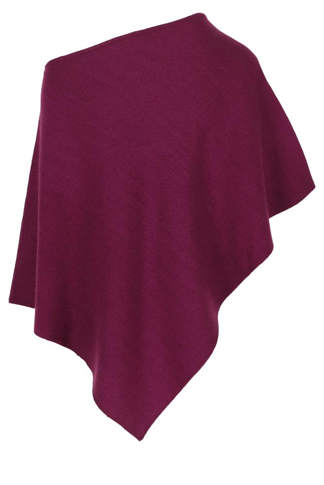 Améline - Gebreide Cape - Audrey - Magenta Purple