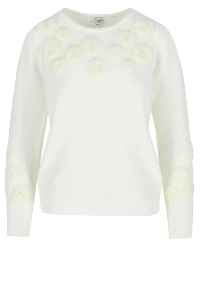 Améline - Pull - Austin - Whisper White