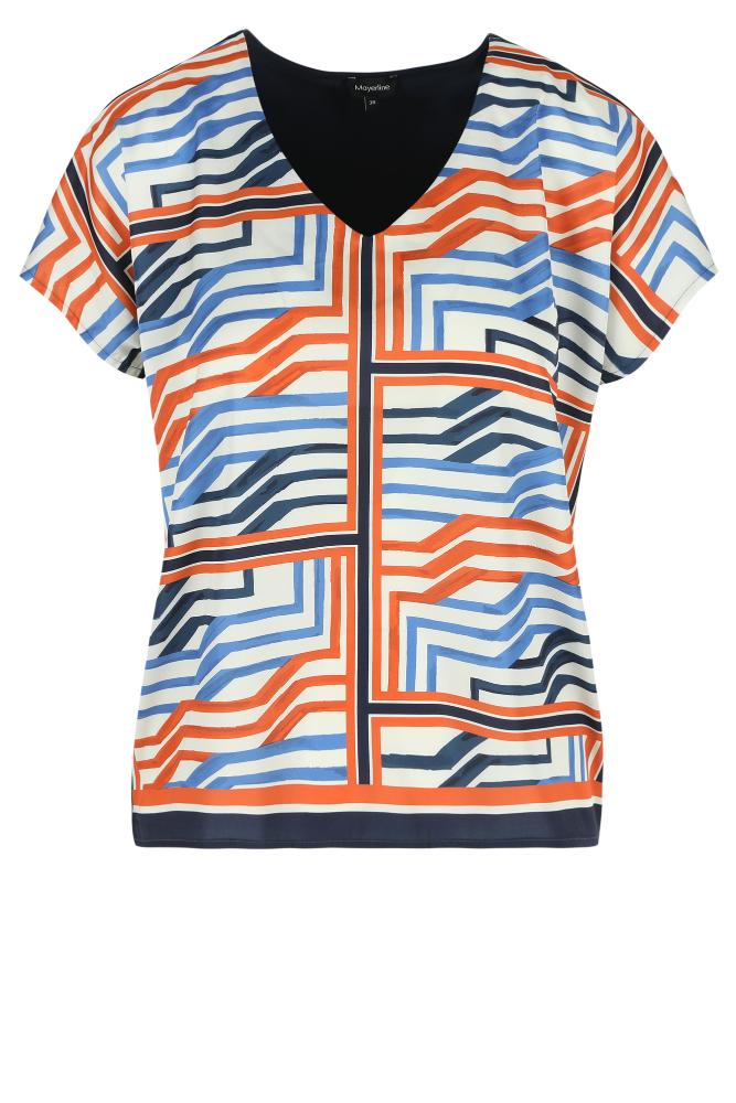 Mayerline - T-Shirt - Jadia-V - Blueberry