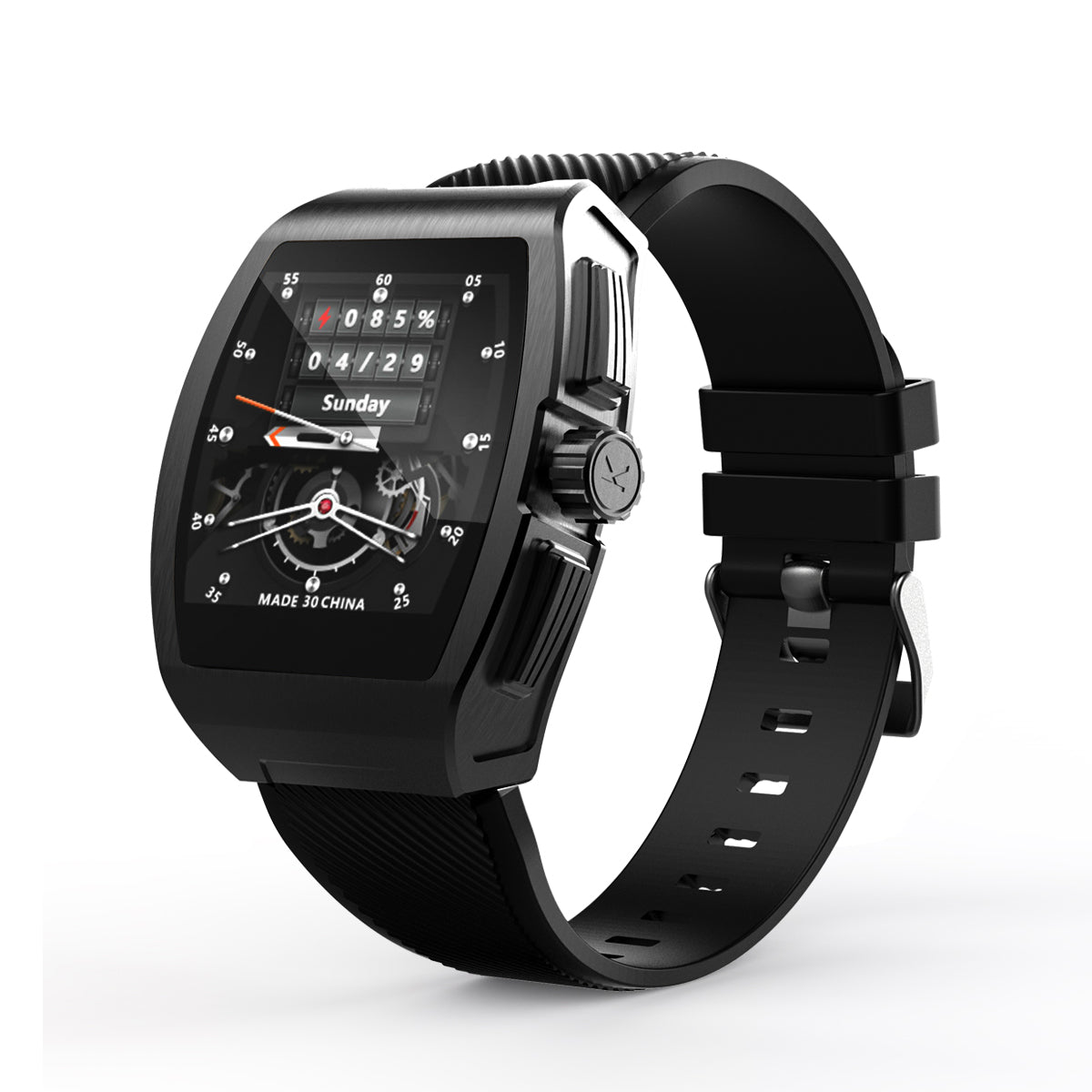 Montre Connectee  Multifonctions - Or/Noir