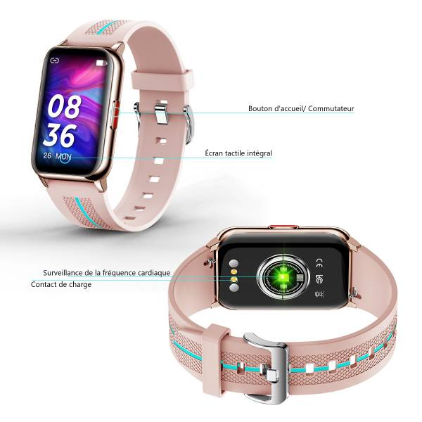 Multifunctioneel Horloge - Roos