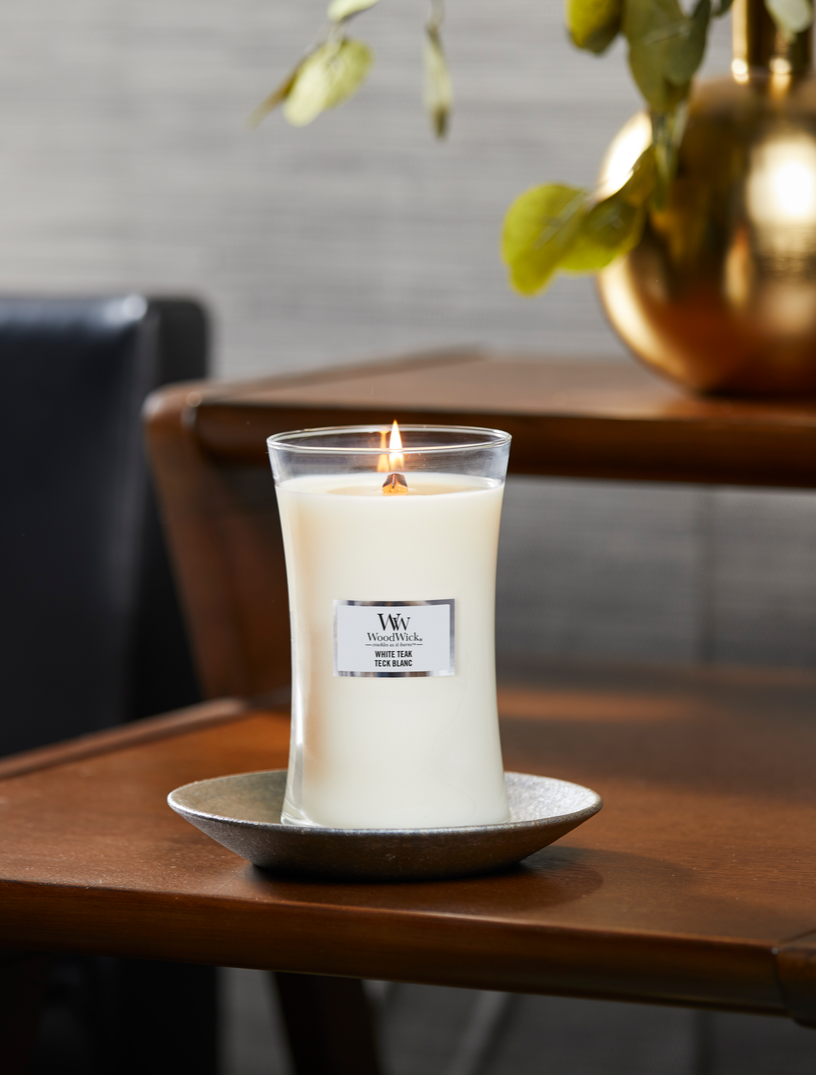 WW White Teak Large Candle
