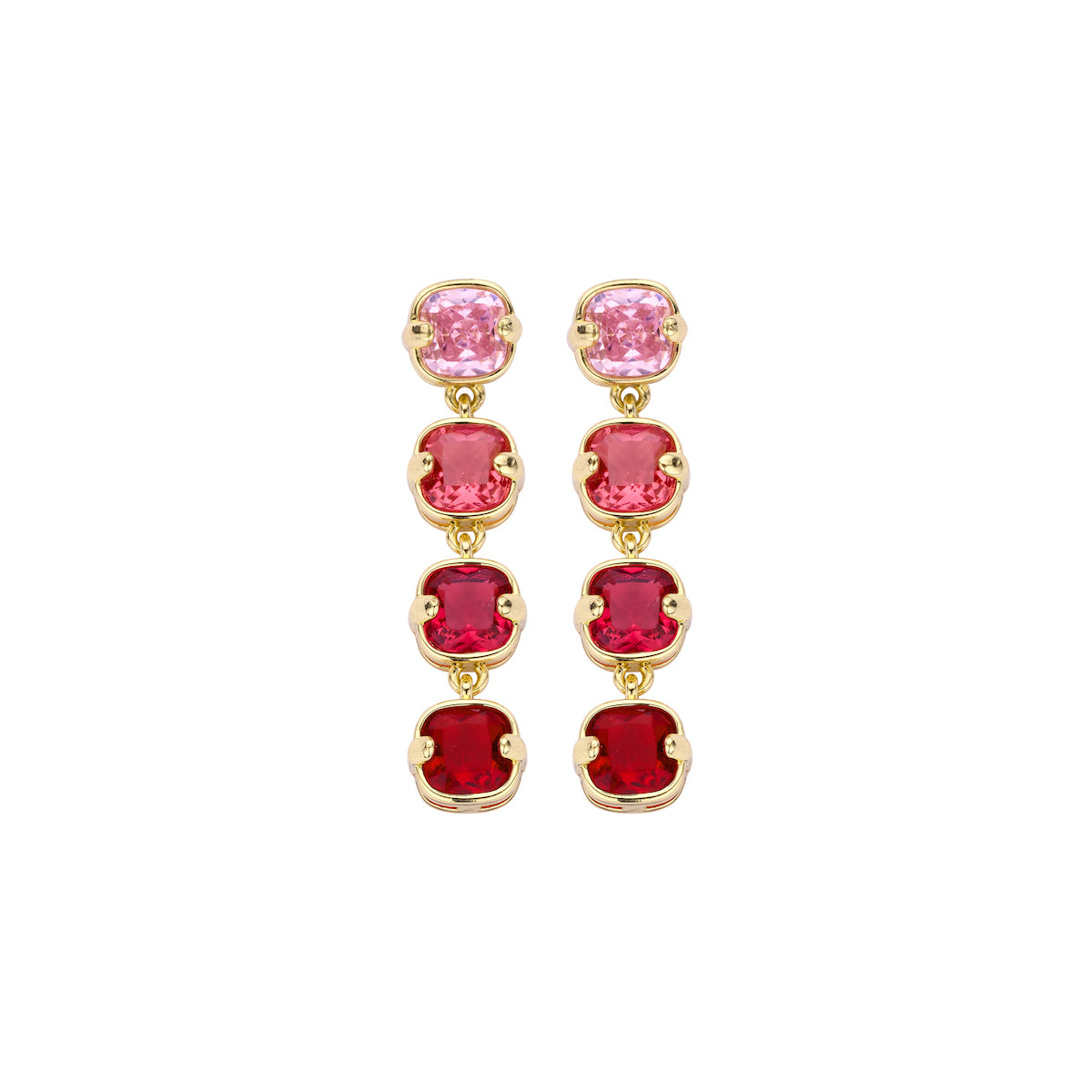 Oorbellen - Xob33 Oorbellen Multi Roze