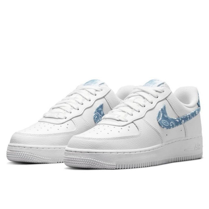 Nike - Air Force 1 Low '07 Essential White Worn Blue Paisley (W) - White/Worn Blue-White